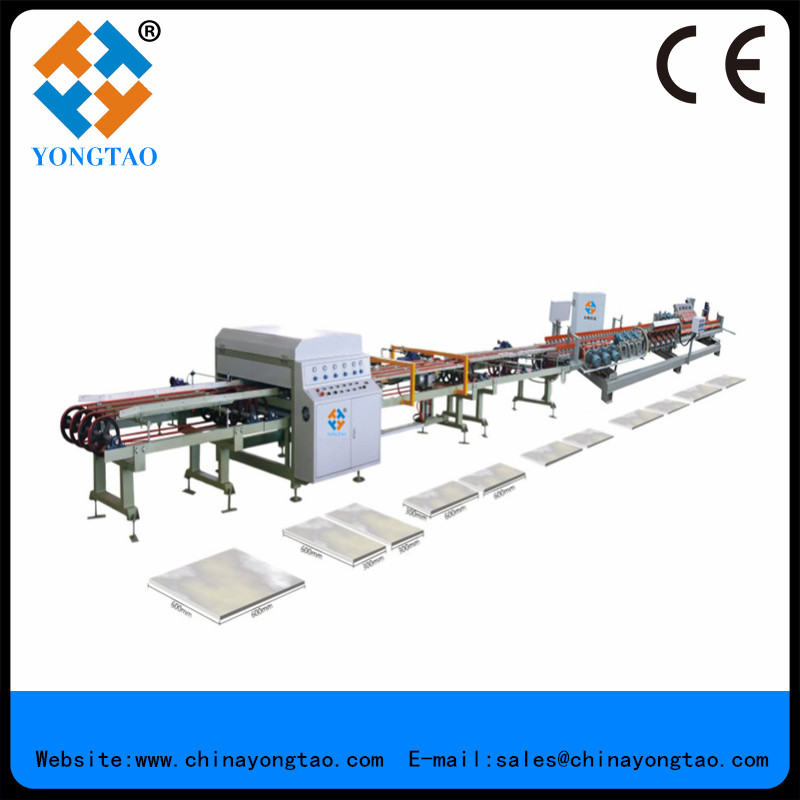 Ceramic tile double straight bevel polishing machine