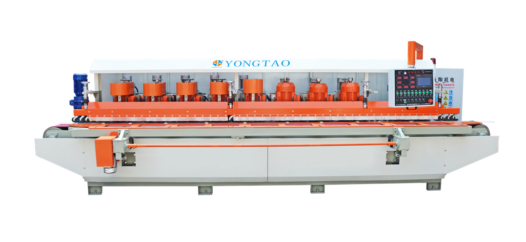 YSMP-1200 8 Head Stone Edge Profiling Polishing Machine