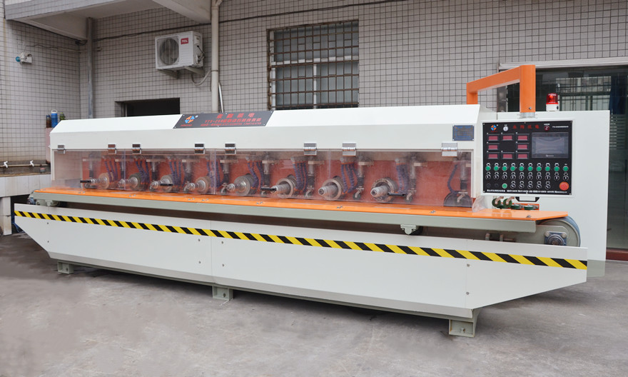 8 Head automatic stone straight profiling polishing machine