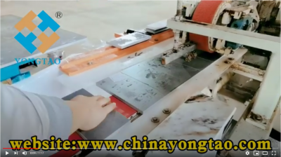 Flat bevel edge polishing machine for sintered stone